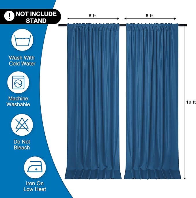 DWCN 10x10 FT Backdrop Curtains - Image 2