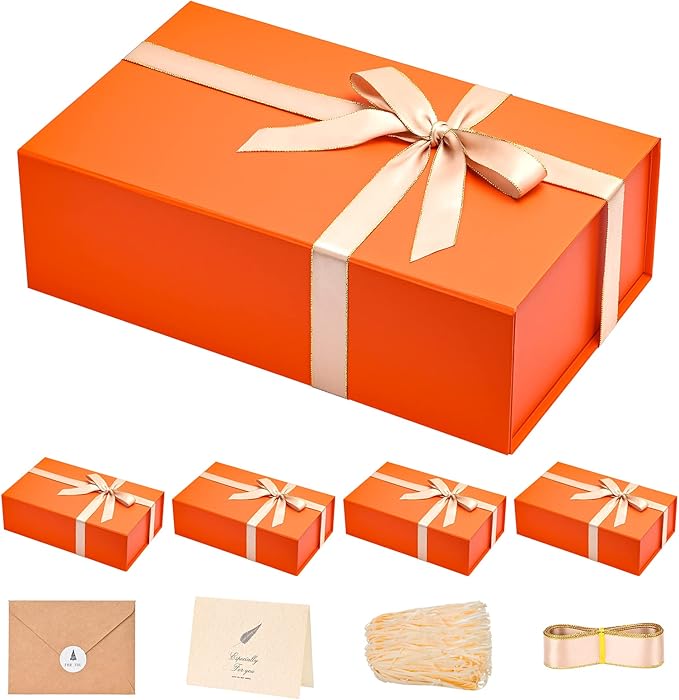 LIFELUM Gift Boxes 13.85 x 8.35 x 4.45 inch 5 Pack Gift Boxes by LIFELUM
