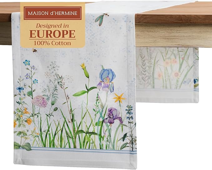 Maison d' Hermine Table Runner 100% Cotton Single Layer Table Runners 72 inches by MaisondHermine
