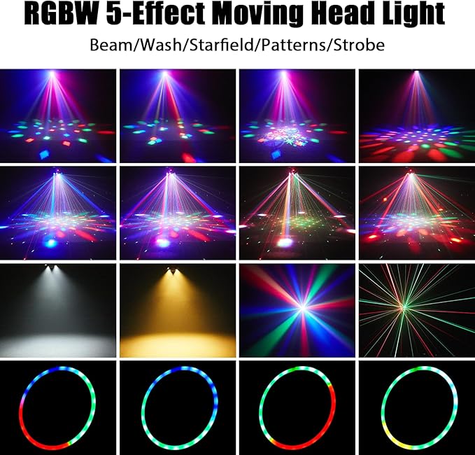 120W DJ Light Moving Head 6 Arms Stage Lights - Image 4