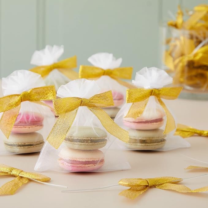 Bright Creations Gold Twist Tie Bows - Image 3