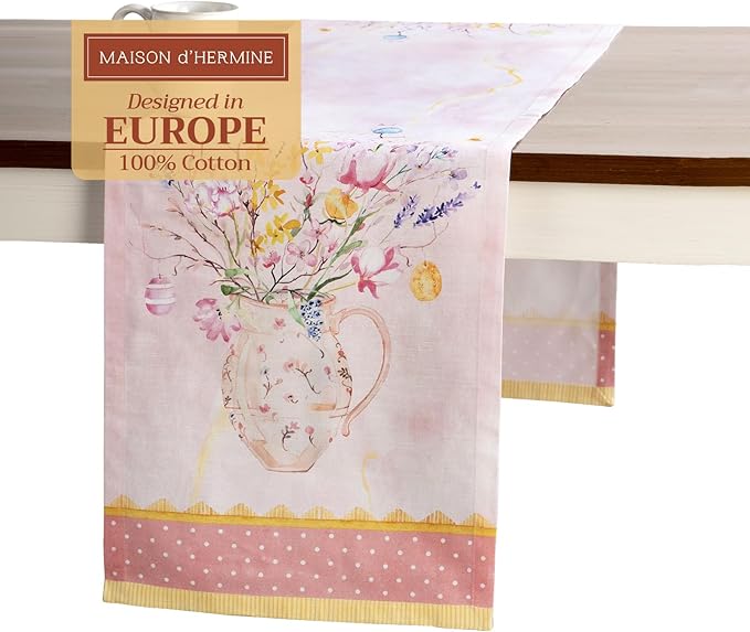 Maison d' Hermine Table Runner 100% Cotton Single Layer Table Runners 72 inches by MaisondHermine