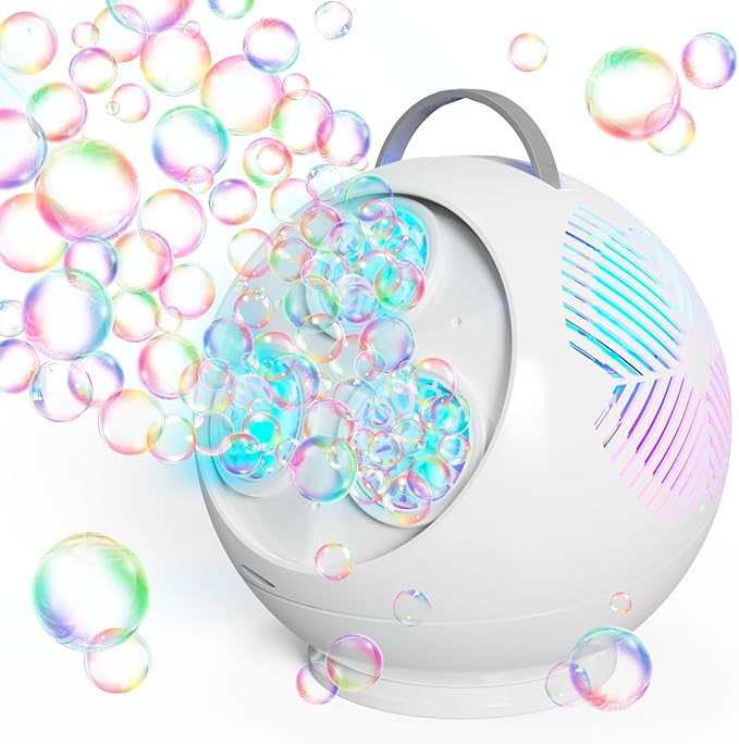 Bubble Machine Automatic Bubble Blower by Weilim