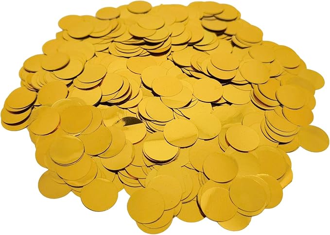 Gold Foil Confetti, Round Dots Foil Glitter Table Confetti, Sparkling by CC+Wonderland