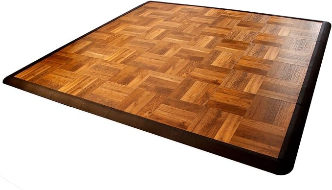 Big Floors 4X4DKOAKFLOOR Interlocking Lightweight Plastic Modular Dance Floor - Image 2