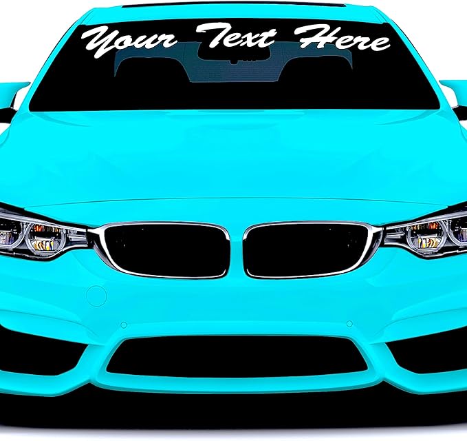 Custom Vinyl Lettering for Car, Windshield, Vinyl Letters, Decal Sticker by 1060Graphics