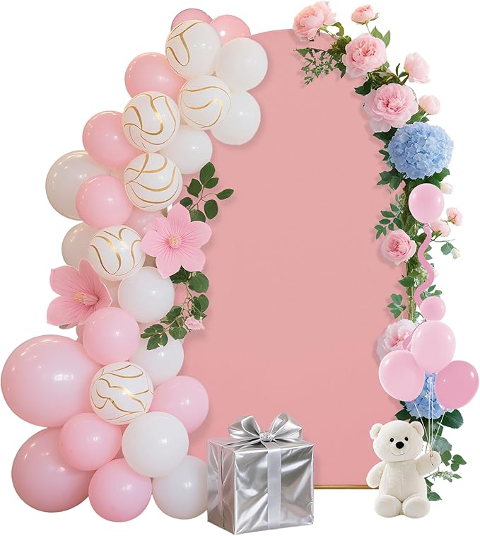 6.6FT Wedding Arch Covers Arch Backdrop Cover Arch Stand Covers Set Arch Cover by Unknown