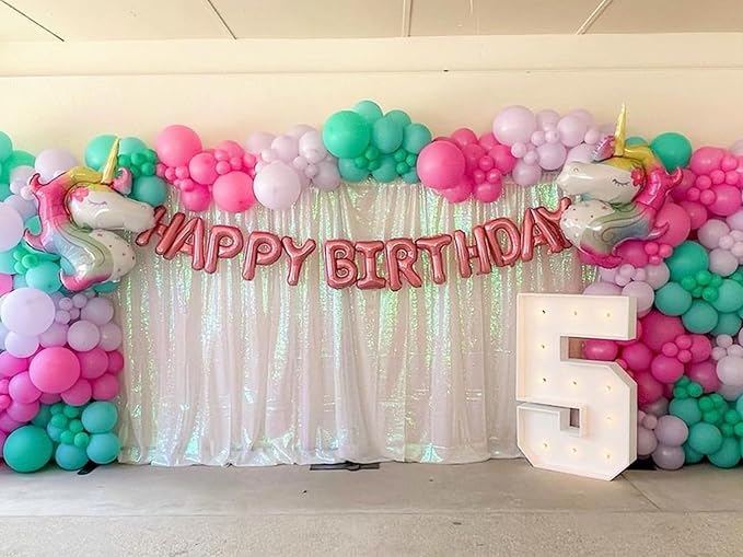 Backdrop Curtains 6 Panels Iridescent Sequin Background 2ftx8ft Glitter Fabric - Image 2