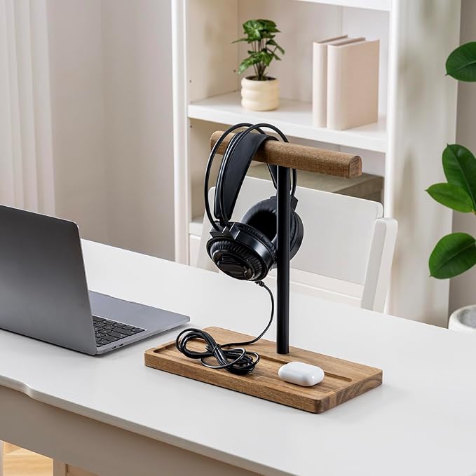 FARM IN Solid Acacia Wood Headphone Stand - Image 2