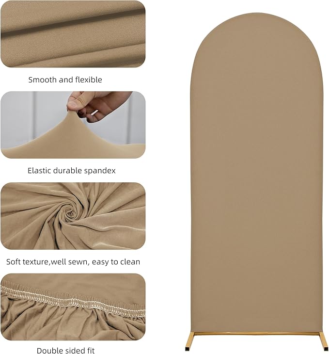 7.2FT Wedding Arch Covers Arch Backdrop Cover Arch Stand Covers Set Arch Cover - Image 5