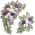 Faux Flower Swag Set of 2 for Wedding Welcome Signs Floral Swag Wedding by Piklado