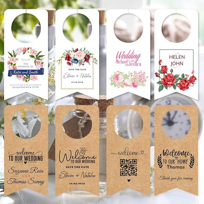 Custom Water Bottle Hang Tags, Wine Bottle Labels Hangover Kit Tags, - Image 3