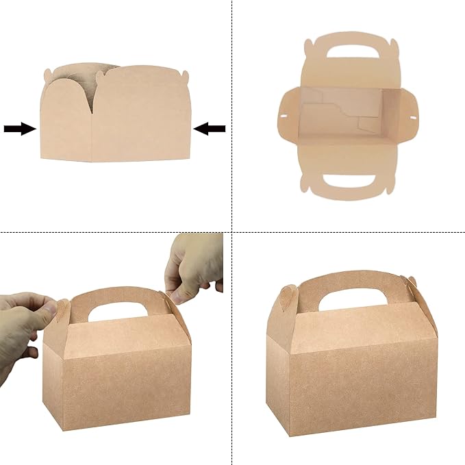 Xxcxpark 24 PCS Brown Kraft Gift Boxes 6.25x3.5x3.5, Decorative Party Favor - Image 4