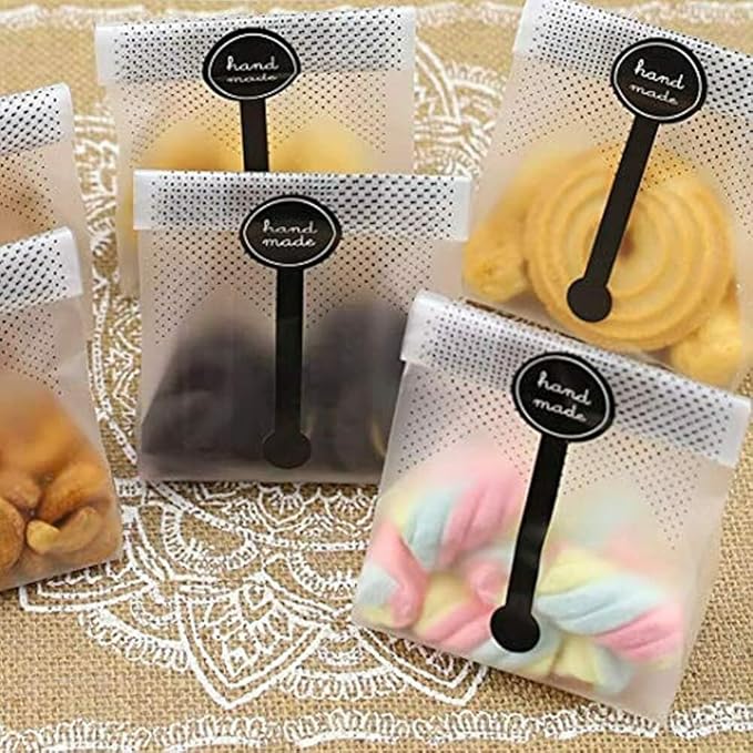 Cookie Bags for Packaging, Searik Translucent Plastic Cellophane Pastry Treat - Image 5