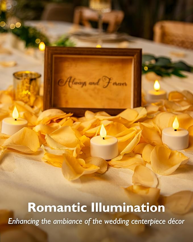 Homemory Rechargeable Tea Lights Flameless Candles - Image 6