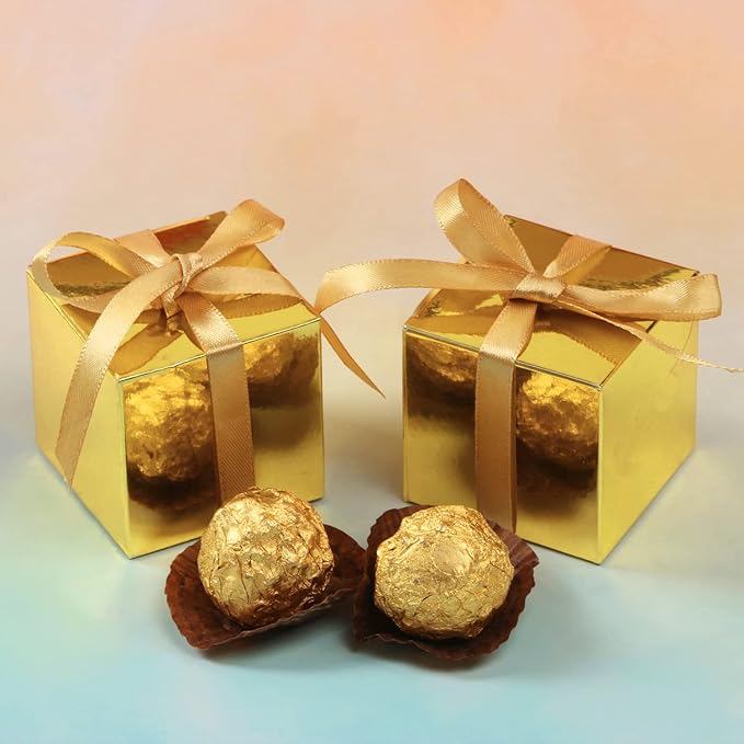 COTOPHER 100pcs Small Gift Boxes, Favor Boxes 2x2x2 inches Paper Gift Boxes - Image 7