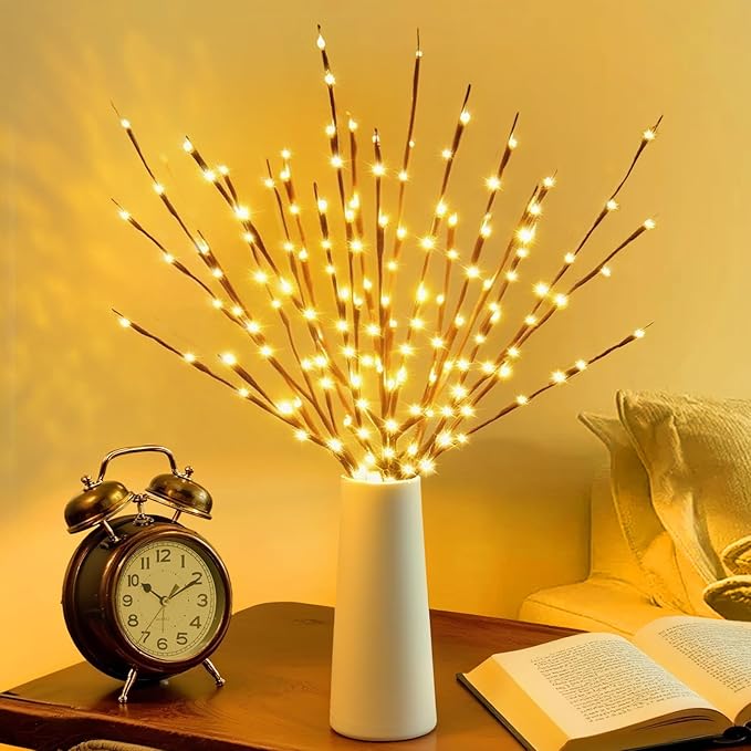 DK177 4 Pack Led Branch Light Battery Operated Lighted Branch Vase Filler - Image 4