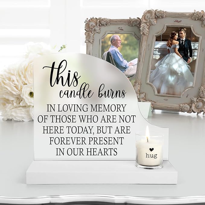Wedding Remembrance-Sympathy Gifts Memorial Candle by Roxiuc