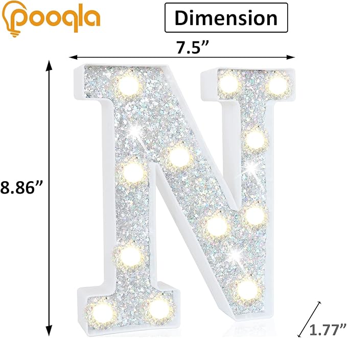Pooqla Light Up Letters, LED Marquee Letters - Image 5