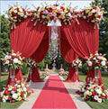 30ftx12ft Wrinkle Free Red Backdrop Curtain, 6 Panels 12FT Height Red Wedding by LeegleriTableSkirt