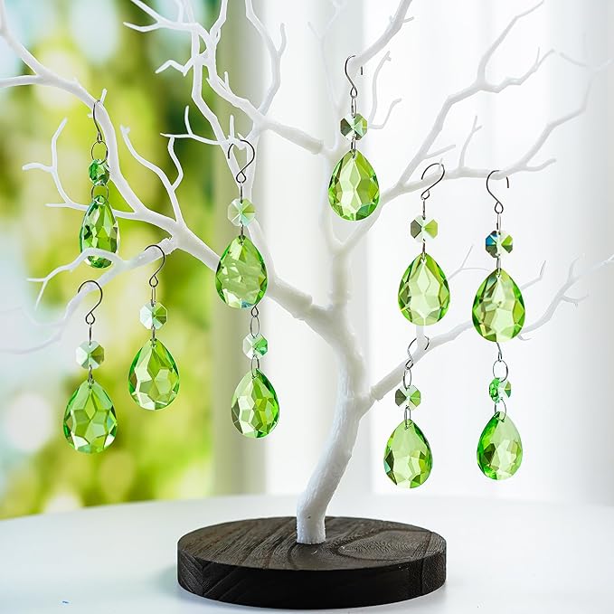 H&D HYALINE & DORA 3Inch Crystal Suncatcher Bauhinia Prisms Pendants 10Pcs - Image 3
