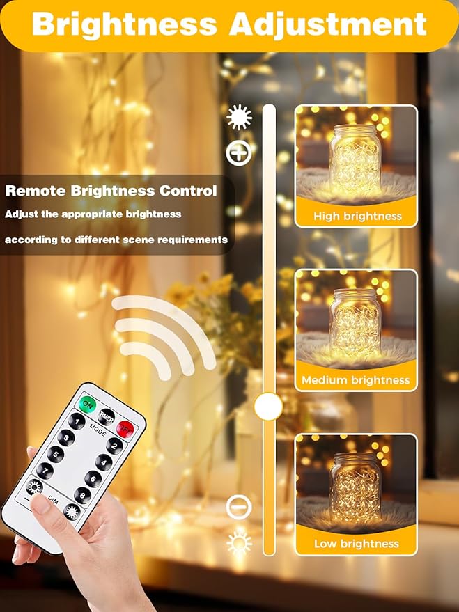 2 Pack 100LED Battery Operated Fairy Lights - Image 6