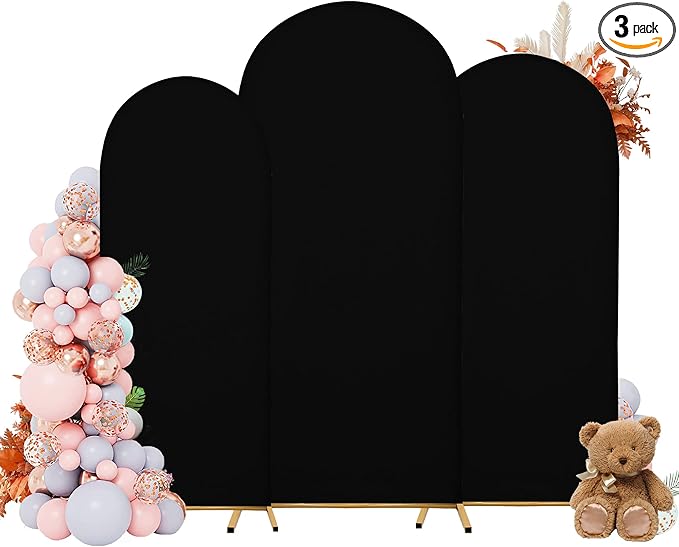 Wedding Arch Covers Arch Backdrop Cover Arch Stand Covers 7.2FT 6.6FT 6FT Set by Unknown