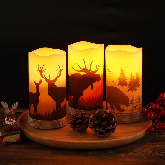 Homemory Christmas Flameless Candles Battery Operated - Image 2