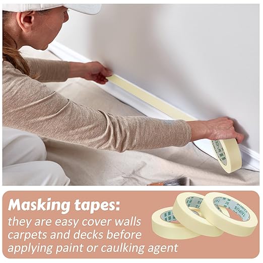 Masking Tape Bulk General Purpose Masking Painting Tape 55 Yards - Image 4