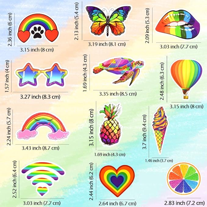 QTL Rainbow Stickers for Kids Pride Stickers for Water Bottles Laptop LGBT - Image 2