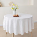 100% Pure French Linen Tablecloths, 90Inches Round Table Clothes by TritonLinen