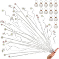 48Pack White Streamer Poppers, Hand Throw Streamer Poppers, No Mess Confetti by Pilvepidu