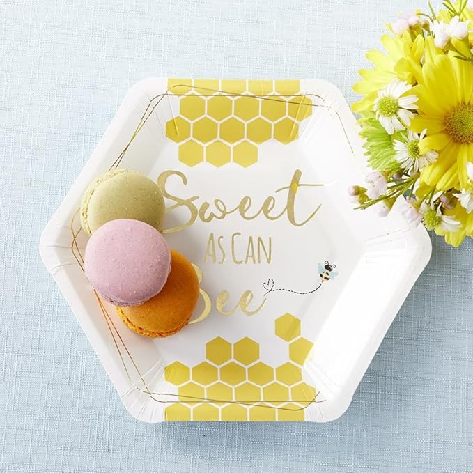 Kate Aspen Sweet as Can Bee 62 Piece Party Tableware Set - Image 9