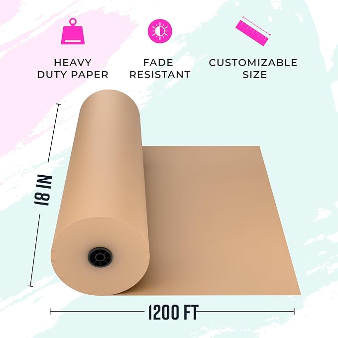 Bryco Goods Brown Kraft Paper Roll - Image 2