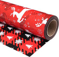 Ulmasinn Reversible Christmas Wrapping Paper Roll by Ulmasinn