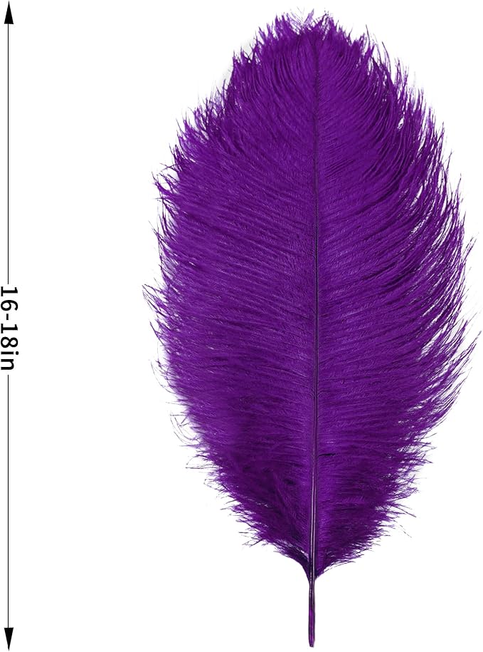 Larryhot Purple Large Ostrich Feathers - Image 4