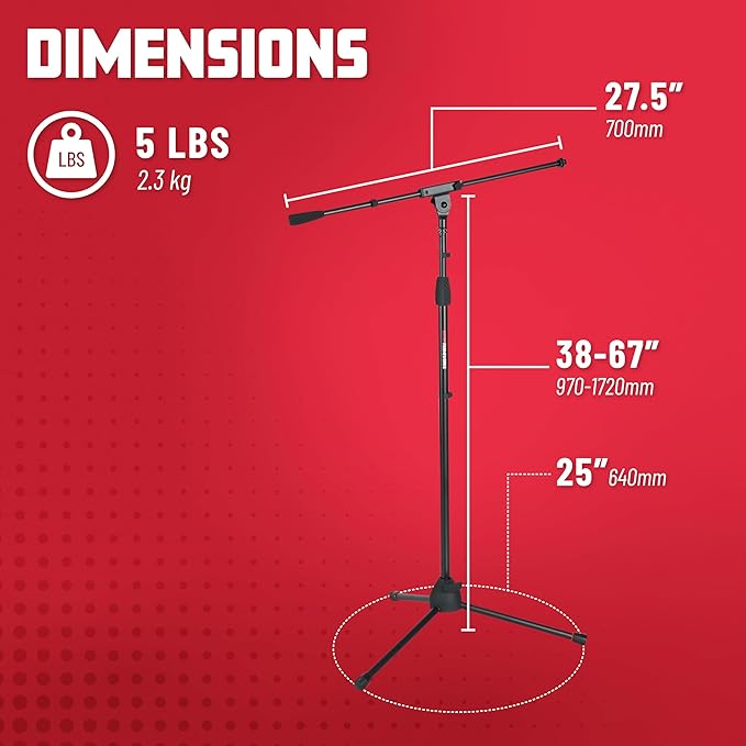 Gator Frameworks Standard Tripod Microphone Stand - Image 6