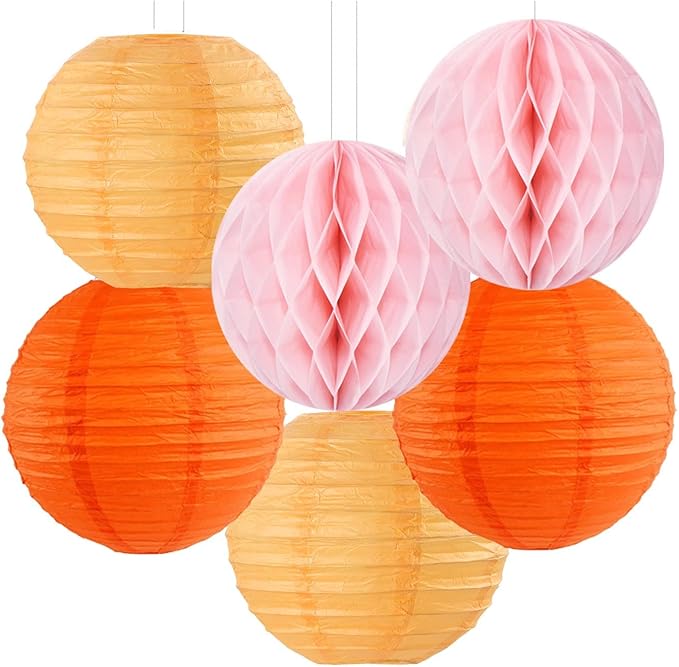 Pink-Orange Groovy-Thanksgiving Engagement Party-Decorations - Image 3
