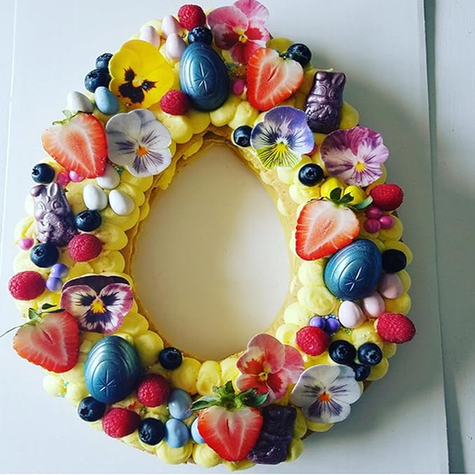 GEORLD 36pcs Edible Cupcake Toppers Pansies Cake Decoration, Flat not 3D - Image 3