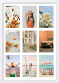 Vittanly 14x20 Collage Picture Frame, Displays 9Pcs 4x6 Pictures by Vittanly