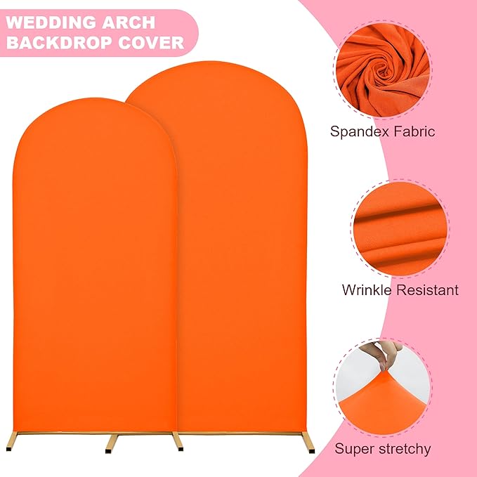 7.2FT Wedding Arch Covers Arch Backdrop Cover Arch Stand Covers Set Arch Cover - Image 4