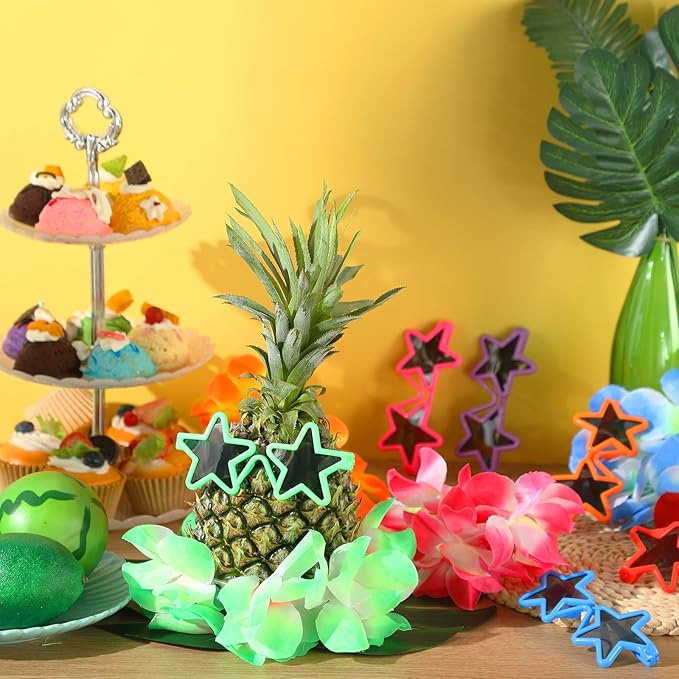 6 Sets Hawaiian Table Centerpieces Pineapple Luau Party Table Decorations - Image 4
