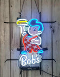 Neon Signs for Wall Decor Compatible For Bob's Big Boy Restaurant Burger Sign by Unknown