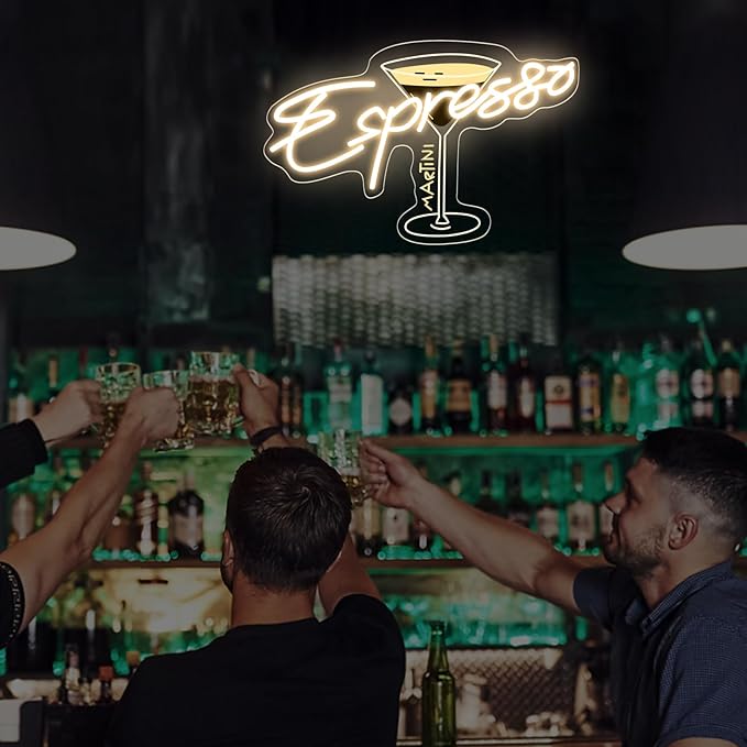Espresso Martini Neon Sign, Cocktail Club Wall Art Decor, Tini Time Wall Decor - Image 9