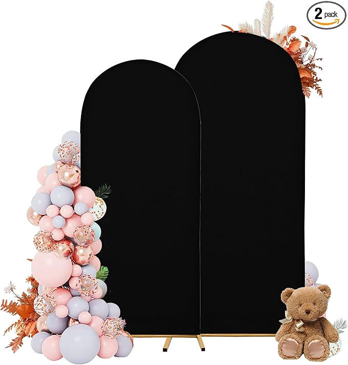Wedding Arch Covers Arch Backdrop Cover Arch Stand Covers 7.2FT 6FT Set of 2 by Unknown
