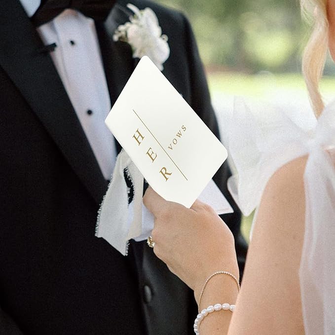 Wedding Vow Books His and Hers, Wedding Registry Gifts Ideas - Image 6