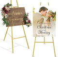 ARTASY 50" Gold Easel Stand for Wedding Signs, Portable Artist Easel for by ARTASY