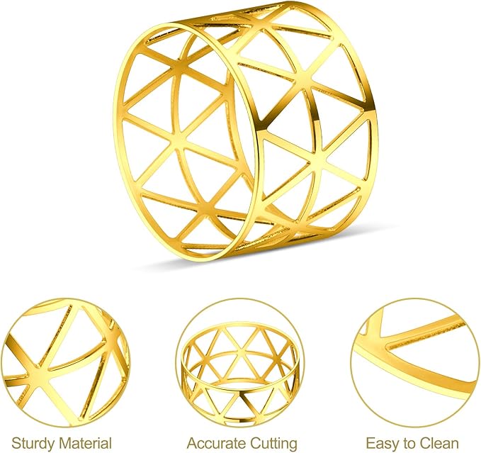 KPOSIYA Set of 20 Napkin Rings - Image 6