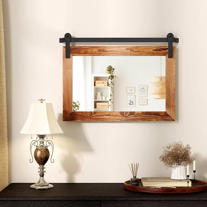 COGOOD Farmhouse Barn Door Mirror - Image 3