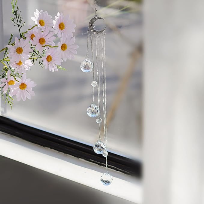 Hanging Clear Crystal Suncatcher Ornaments - Image 8